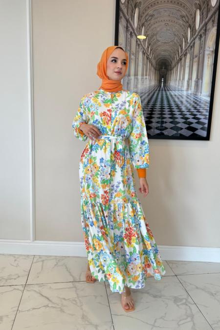 1037-Portofino Elbise