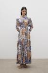 1299-Flower Elbise