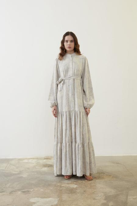 995 Organik Elbise-Mavi