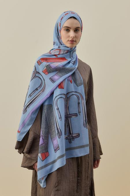 Artisan Şal-Mavi