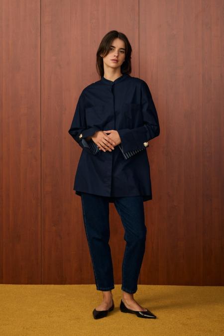 Barcelona Gömlek-Lacivert