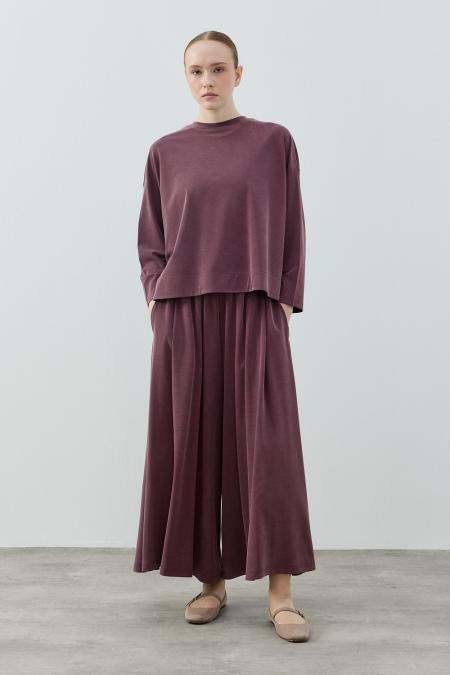 Basic Bambu Takım-Bordo