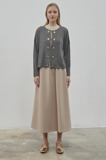 Blazer Kısa Triko Hırka-Antrasit