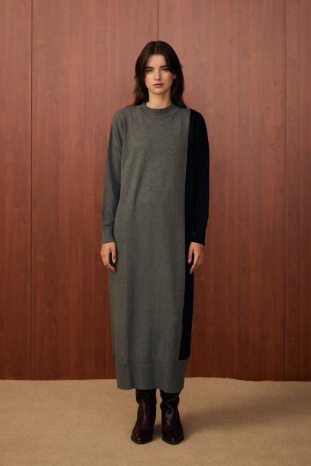 Blok Elbise-Antrasit