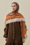 Chale Omuz Şal-Turuncu