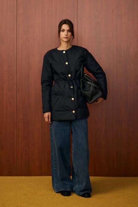 Hanio Hafif Şişme Mont-Siyah