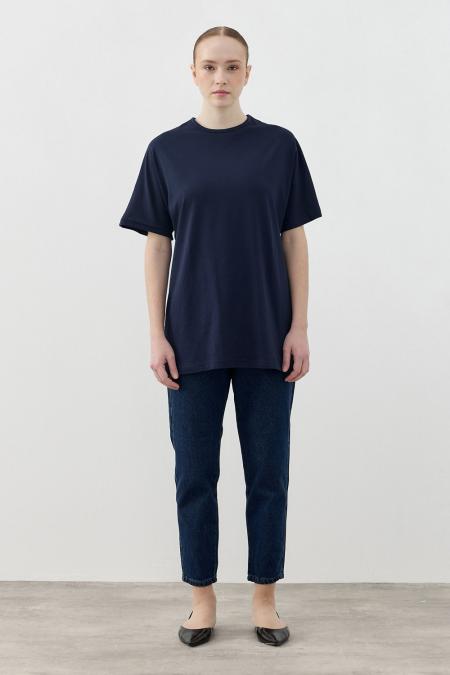 Kısa Kol Tshırt-Lacivert