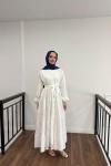 Lady Brode Elbise-Beyaz