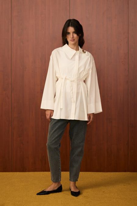 Madrid Şık Gömlek-Beyaz