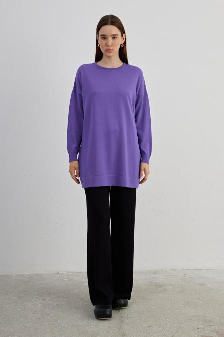 Mila Triko Tunik-Mor