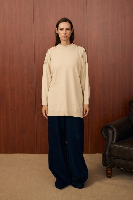Milano Triko Tunik-Bej