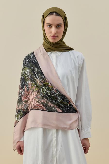 Mixi Omuz Şal-Pembe