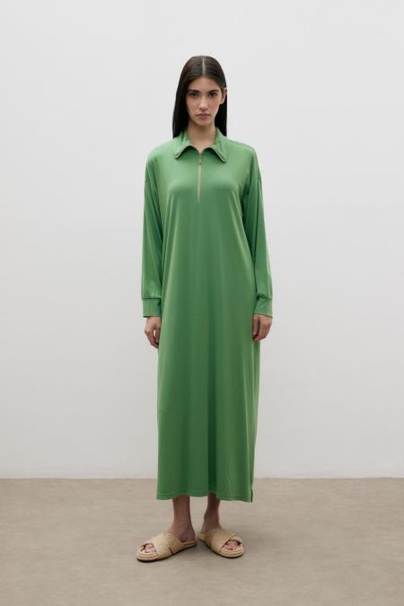 Modal Elbise-Yeşil