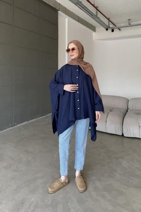 Morocco Gömlek-Lacivert