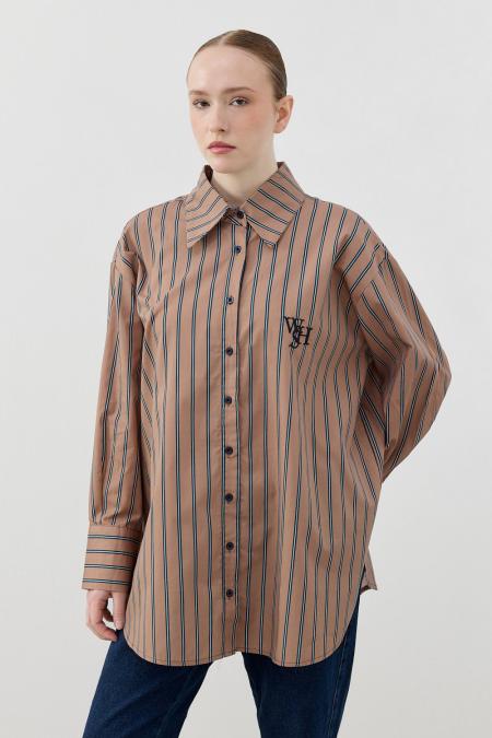 Old Retro Gömlek-Kahverengi