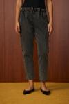 Ön Taşlı Denim Pantolon-Ky Gri