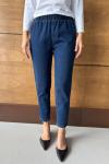 Ön Taşlı Denim Pantolon-Lacivert