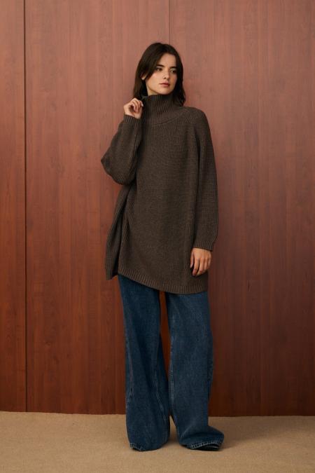 Ops Pop Triko-Kahverengi