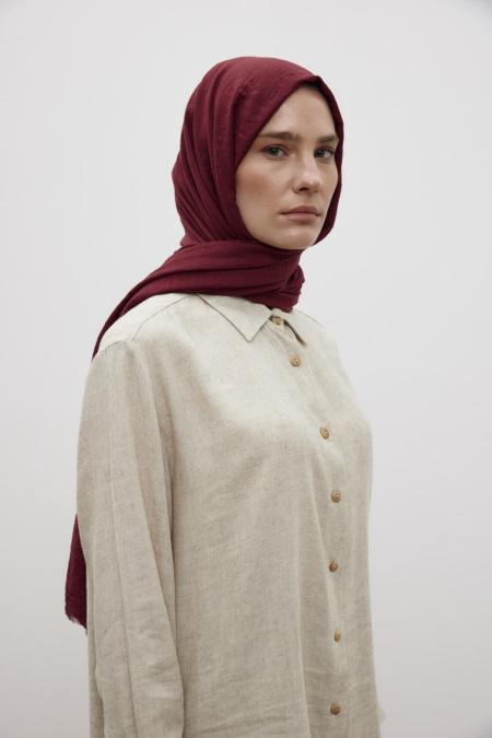 Organik Şal-Bordo