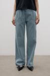 Palazzo Denim Pantolon-Ky Mavi