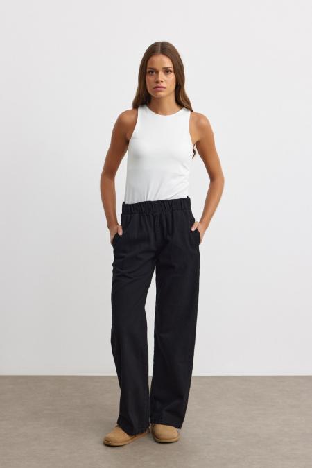 Palazzo Pantolon-Siyah