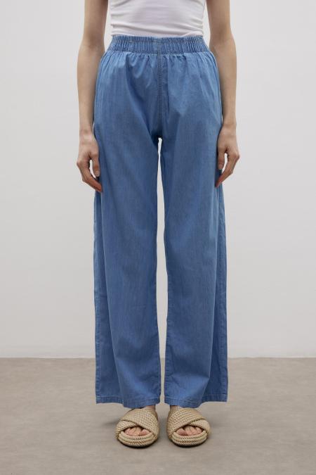 Palazzo Tensel Pantolon-Mavi