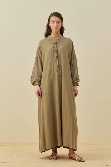 Robe Elbise-Haki
