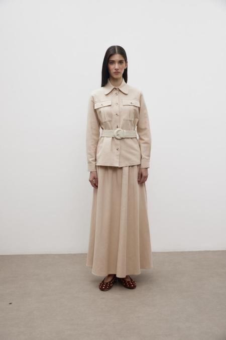 Safari Etekli Takım-Ekru