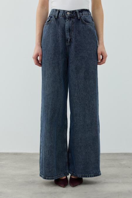 Salaş Denim Pantolon-Ky lacivert