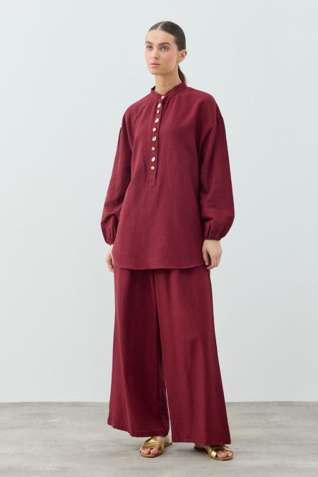 Seashell Takım-Bordo