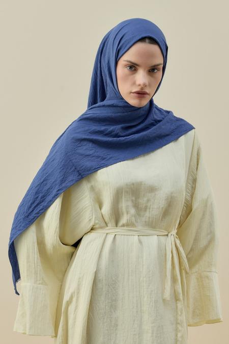 Soft Bambu Şal-İndigo