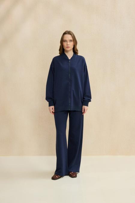 Taşlı Takım-Lacivert