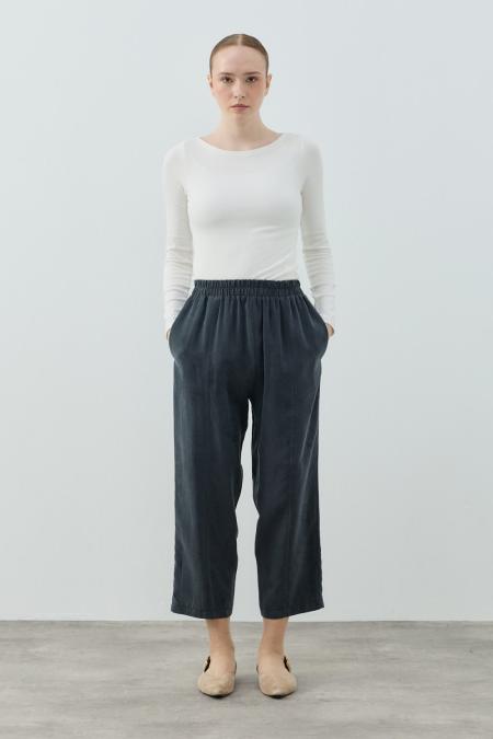 Tensel Palazzo Pantolon-Antrasit
