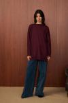 Venedik Triko Tunik-Bordo