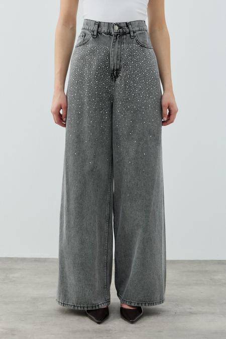 Very Shiny Denim Pantolon-Ky Füme