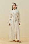 Vietnam Elbise-Ekru