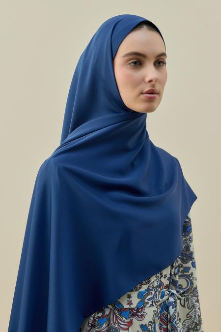 Vintage Şal-Lacivert