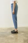 Paça Üçgen Denim Pantolon-Mavi