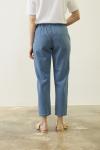 Ön Düğmeli Denim Pantolon-Mavi 