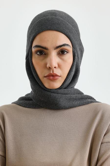 Simli Atkılı Bere-Antrasit