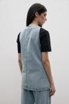 Spor Denim Yelek-Ky Mavi