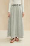 Spor Denim Etek-Ky Gri