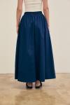 Poplin Basic Etek-Lacivert 
