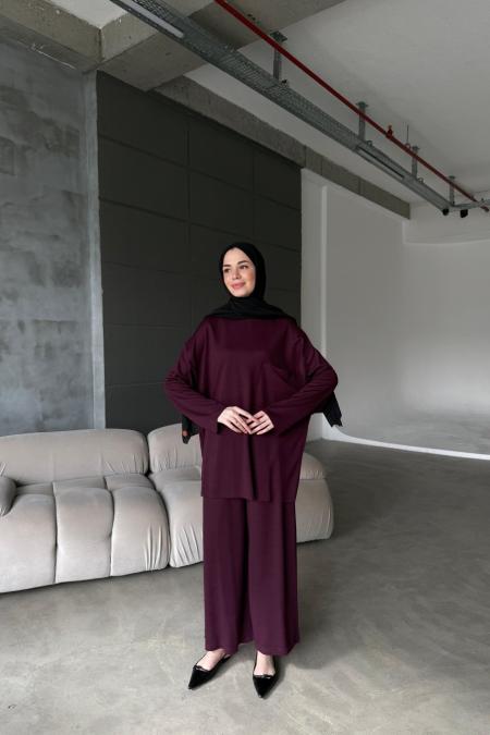 Comfy Takım-Bordo 