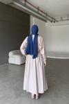 Basic Poplin Elbise-Bej-MRW-1638