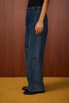 Mara Palazzo Denim Pantolon-Ky Lacivert-MRW-1519