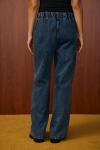 Mara Palazzo Denim Pantolon-Ky Lacivert-MRW-1519