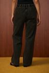 Palazzo Taşlı Denim Pantolon-Tint Siyah-MRW-1516