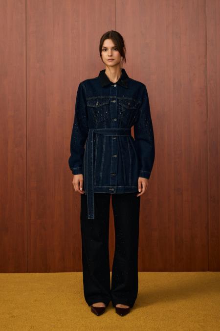 Verona Taş Denim Ceket-Lacivert