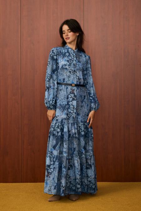 September Elbise-Lacivert-MRW-1552